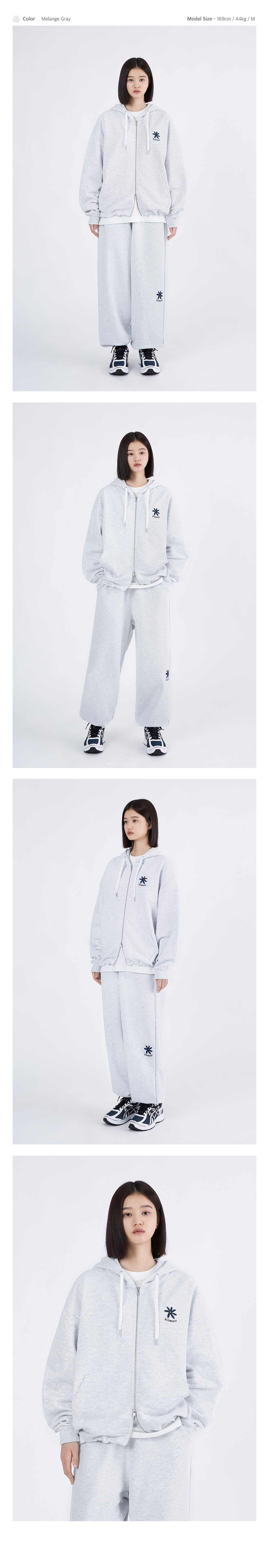 (22FW) 플라워 로고 투웨이 스트링 후드집업_3 COLOR 상세 이미지 5