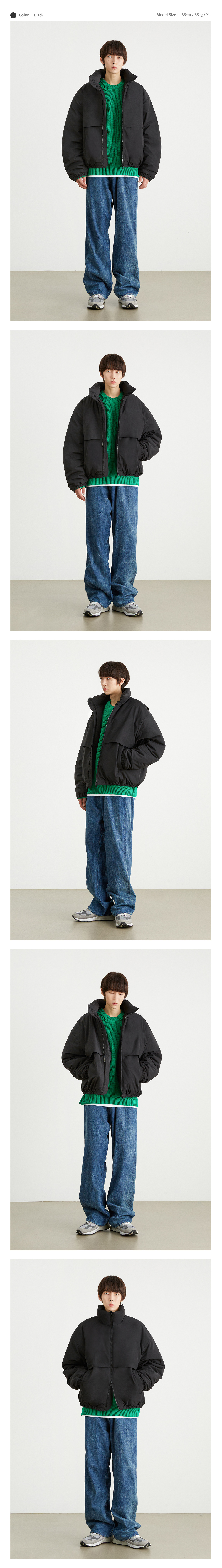 키뮤어(KIIMUIR) 쉘블록 2-WAY 플랩 숏패딩_라이트베이지