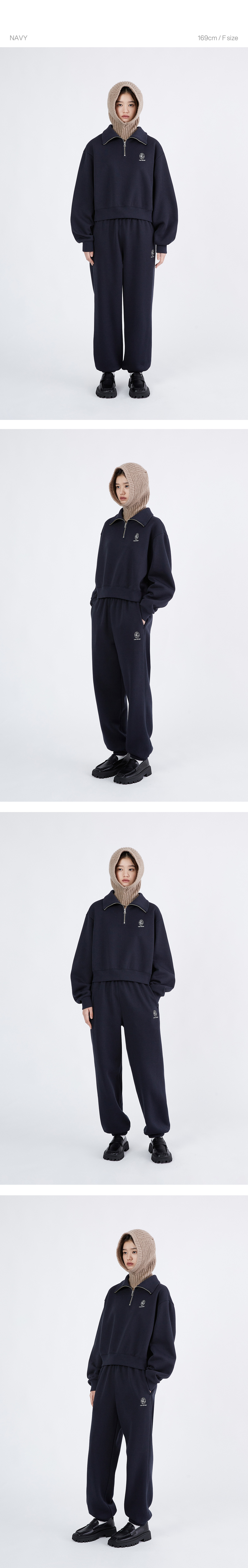 MUSINSA | Codegraphy (Woman) CDGP Big Collar Half Zip Up