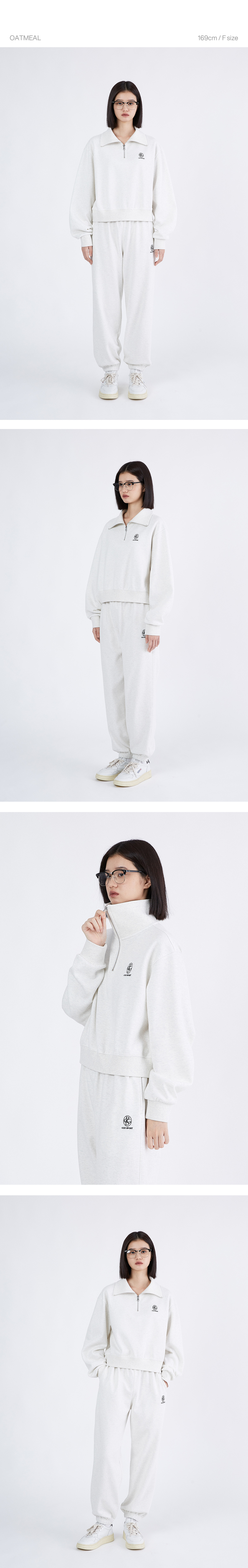 MUSINSA | Codegraphy (Woman) CDGP Big Collar Half Zip Up