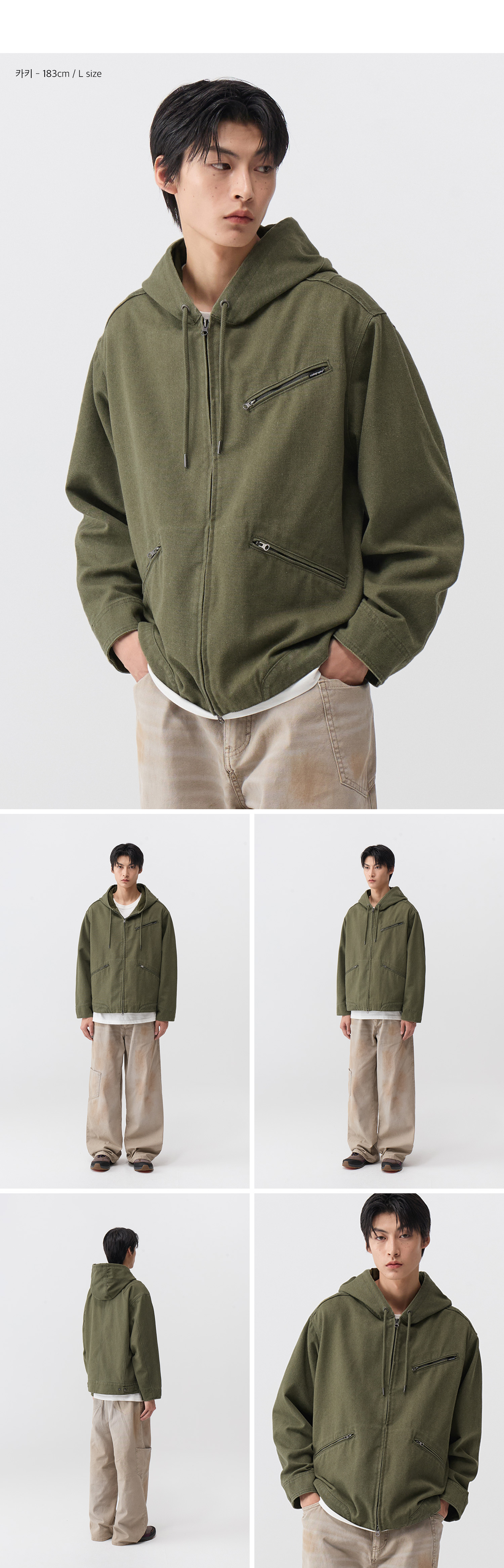 [CODEGRAPHY]★韓国人気★VINTAGE WASHED COTTON HOODED JACKET MUSINSA | Codegraphy Vintage Washed Cotton Hooded Work