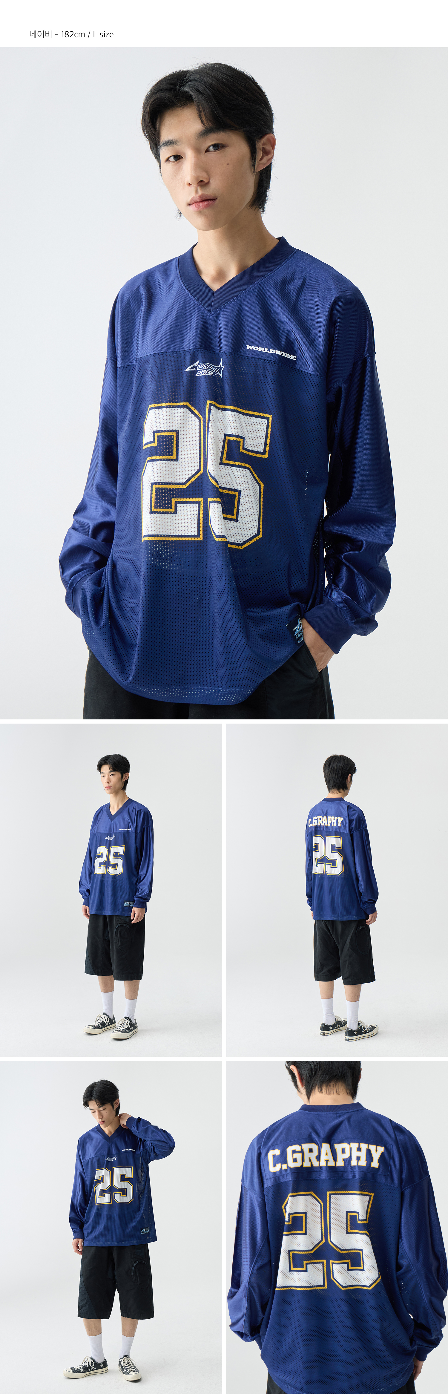 さらに100円引き◆CODEGRAPHY◆Rugby mesh jersey long sleeve MUSINSA | Codegraphy Rugby Mesh Jersey Long Sleeve_White