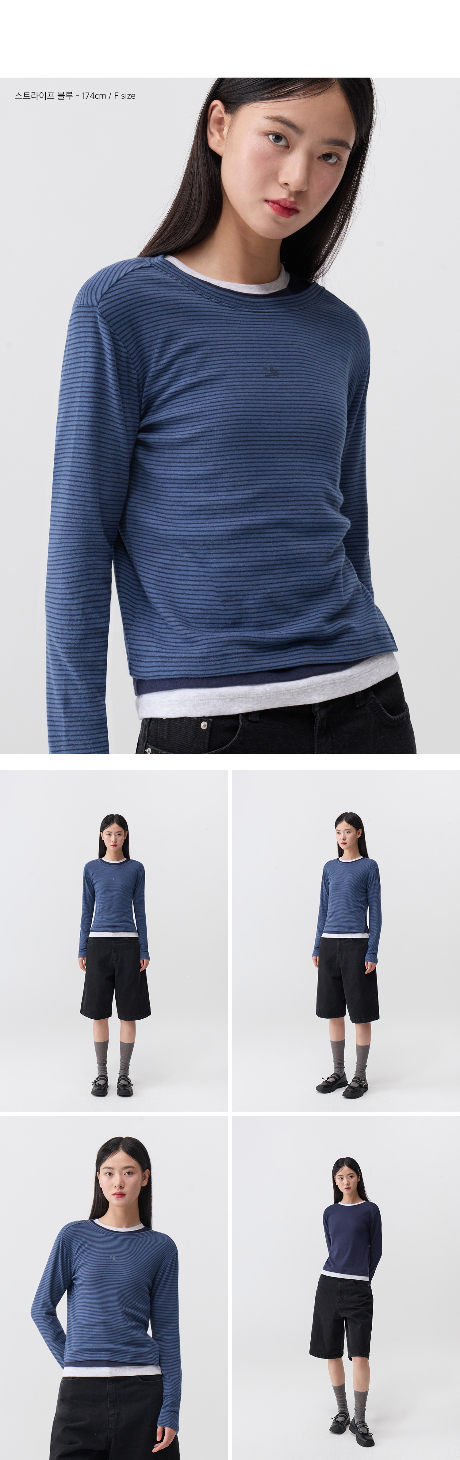 [CODEGRAPHY]★韓国人気★WAVE Logo Layered Long Sleeve CODEGRAPHY) WAVE Logo Layered Long Sleeve T-shirt | 7c
