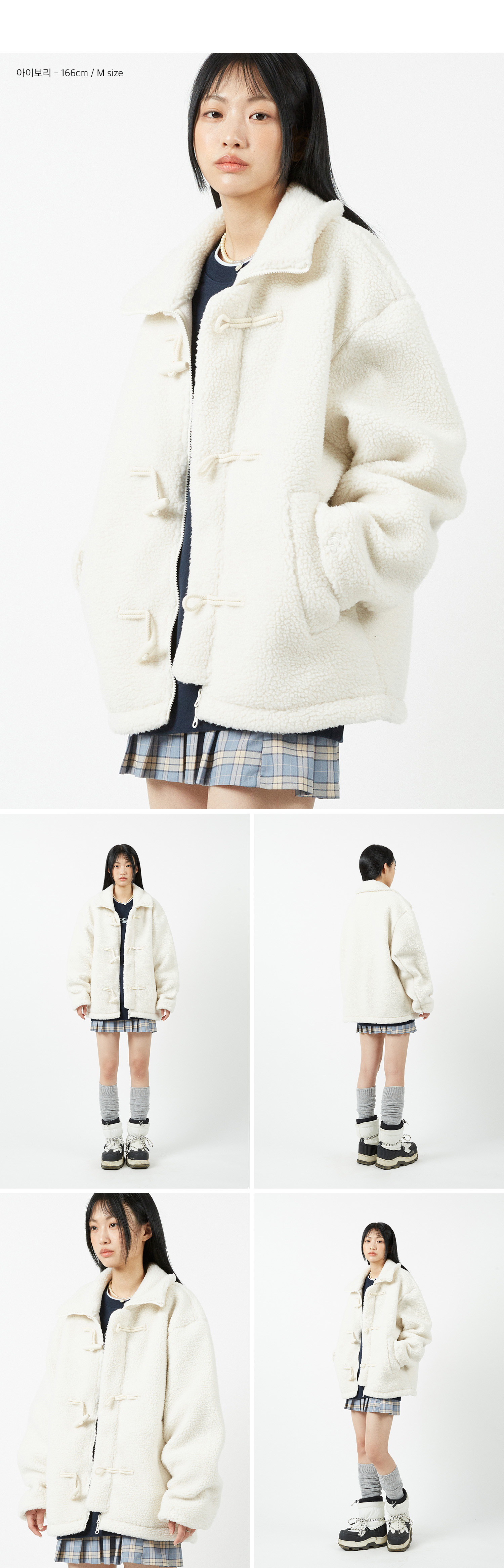 MUSINSA | Codegraphy Heavy Boa CGP Duffle Fleece Jacket_Cream