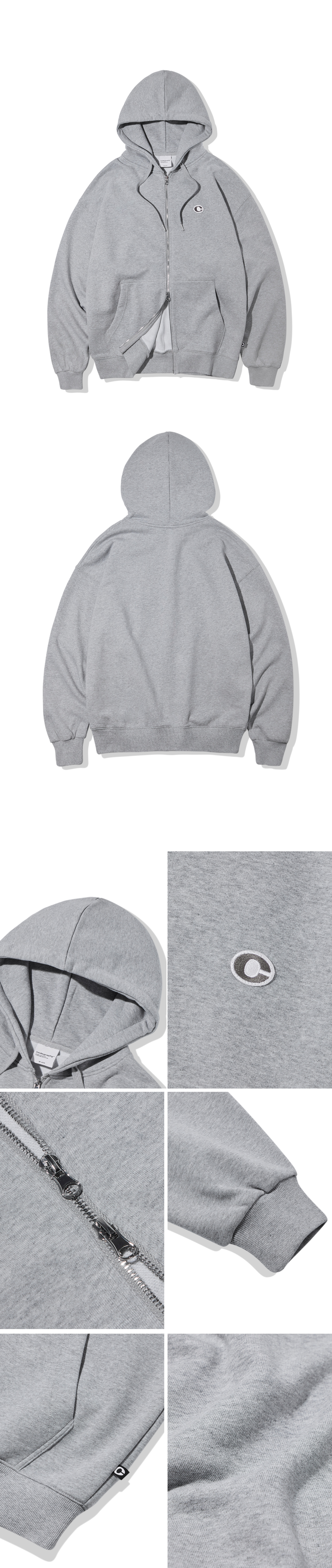 さらに100円引き◆CODEGRAPHY◆Small C logo sweatshirt MUSINSA | Codegraphy Small C Logo Hoodie_Dark Grey