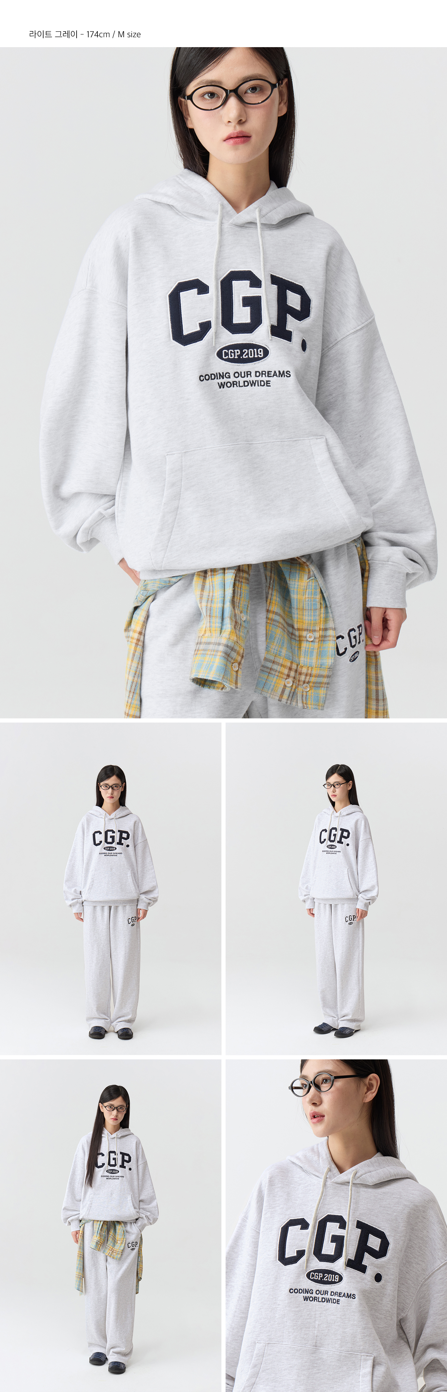 CGP Arch Logo Sweatshirt グレー SET UP対応] CGP Arch Logo Sweatshirt（スウェット