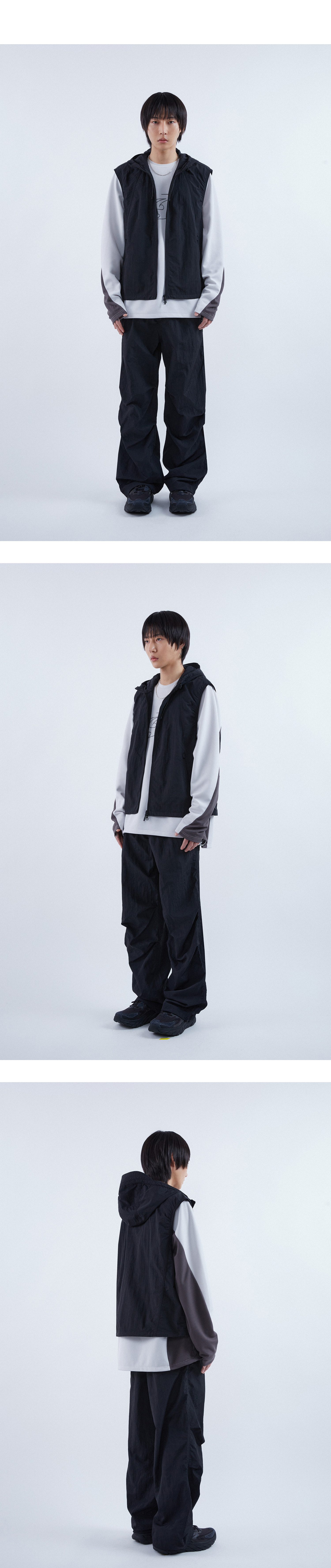 【CODEGRAPHY】 Utility Nylon Parasuit Pants MUSINSA | Codegraphy Utility nylon parachute pants_black