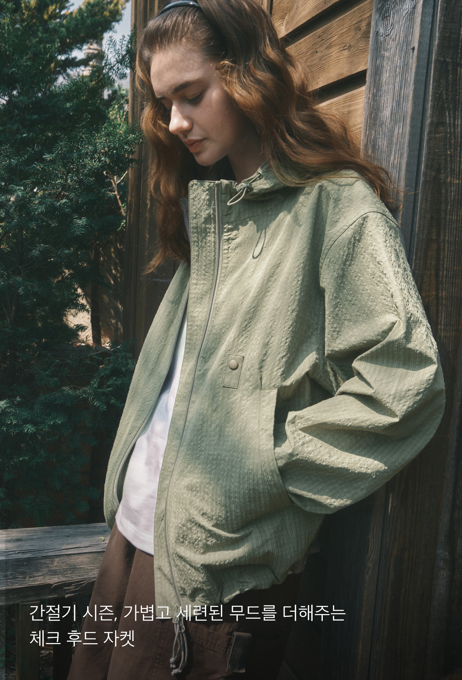 [CODEGRAPHY]25SS★韓国人気★Checked hooded jacket CODEGRAPHY]25SS☆韓国人気☆Checked hooded jacket (codegraphy
