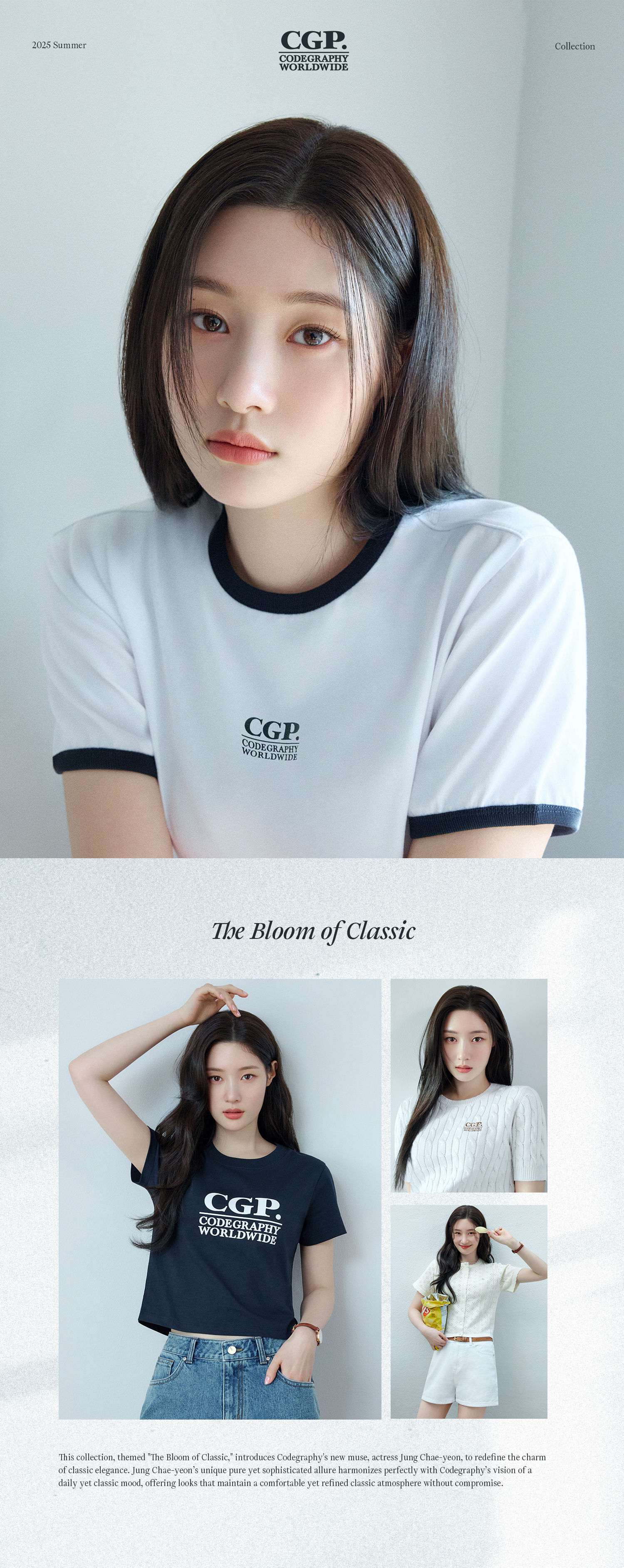 MUSINSA | Codegraphy [COOL COTTON] CGP ARCH LOGO T-SHIRT