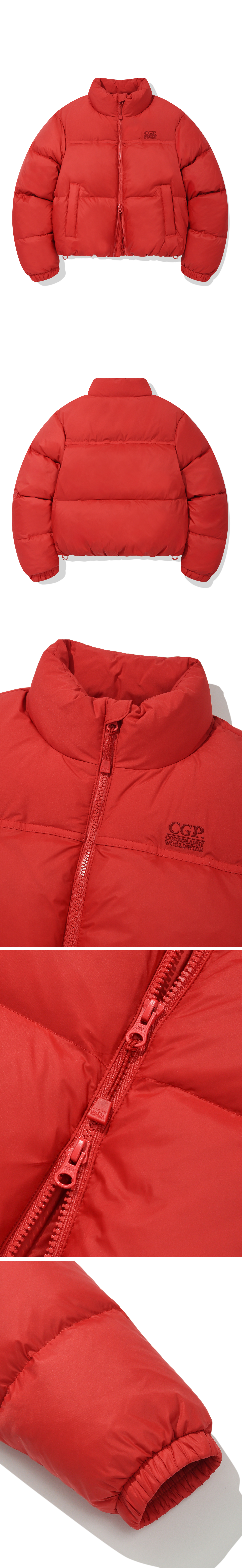 MUSINSA | Codegraphy (Women) RDS Essential Short Down Jumper_Red