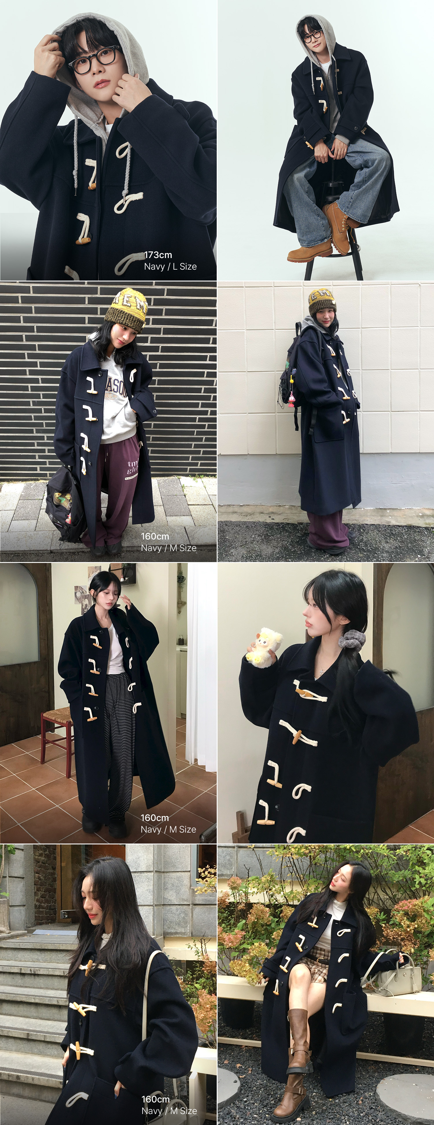 MUSINSA公式 | KIIMUIR [WOOL 80] ウールセミオーバーフィットダッフル