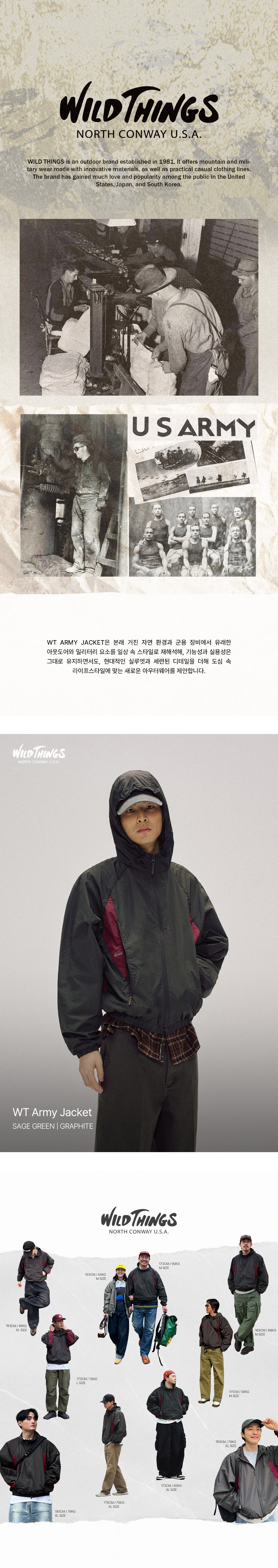 WILD THINGS WT Army Jacket - Graphite | International Store